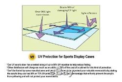 NCAA NBA Basketball Jersey Display Case Cabinet Frame 98% UVProtection Shadowbox