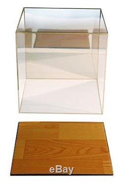 NEW Basketball Display Case With Simulated Wood Floor and Mirror FREE SHIPPING