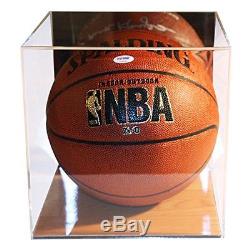NEW Basketball Display Case With Simulated Wood Floor and Mirror FREE SHIPPING