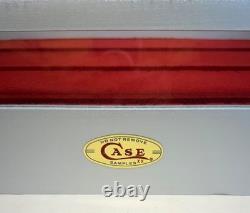 NIB 1981 Case XX Knife Wooden Wood & Glass Samples Locking Display Cabinet