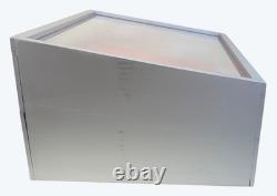 NIB 1981 Case XX Knife Wooden Wood & Glass Samples Locking Display Cabinet