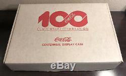 NOS! Vintage Coca-Cola 100th Centennial Celebration Wood Display Case WithBox