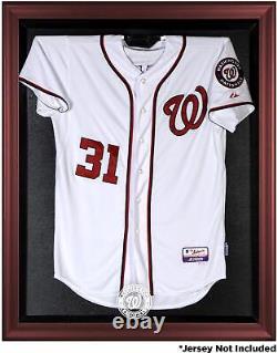 Nationals Mahogany Framed Logo Jersey Display Case Authentic