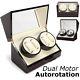New Automatic Motor Rotation Leather Wood Watch Winder Storage Display Case Box