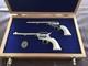 New Custom Wood Double Pistol Display Case For Colt 1911, Python, Saa, S&w