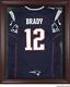 New England Patriots Mahogany Framed Jersey Display Case