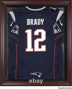 New England Patriots Mahogany Framed Jersey Display Case