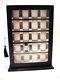 New For 20 Large Wrist Watches Watch Cabinet Black Wood Display Storage Case Box
