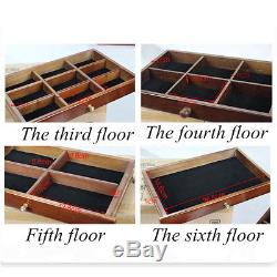 New Jewellery Box Case Organizer Earrings Ring Display Necklaces Storage Larger