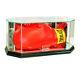 New Real Glass Boxing Glove Display Case With Black Wood And Mirror Back