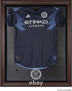 New York City FC Brown Framed Team Logo Jersey Display Case