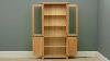 Newark Oak Glazed Display Cabinet Cotswold Co Country Interiors