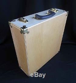 Newly Constructed Natural Wood Display/Carrying Case with Brass Corners & Hardware