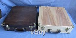 Newly Constructed Walnut Wood Display/Carrying Case with Brass Corners & Hardware