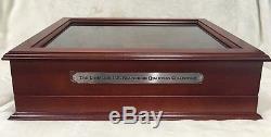 Old Coins Complete Us Statehood Quarters Collection Wood Display Case Box