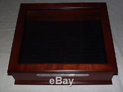 Old Coins Complete Us Statehood Quarters Collection Wood Display Case Box Nice