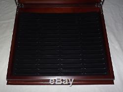Old Coins Complete Us Statehood Quarters Collection Wood Display Case Box Nice