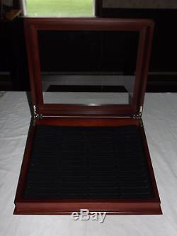 Old Coins Complete Us Statehood Quarters Collection Wood Display Case Box Nice