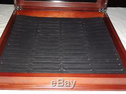 Old Coins Complete Us Statehood Quarters Collection Wood Display Case Box Nice