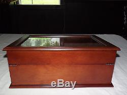 Old Coins Complete Us Statehood Quarters Collection Wood Display Case Box Nice