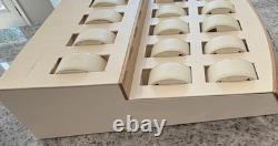 OMEGA Watch Retail case Display Beige/Brown Wood with 15 cuffs good condition