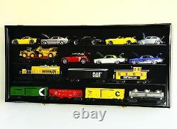 O Scale Model Train Display Case Cabinet Wall Rack Box 98% UV Lockable