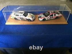 Oak Display Case Double 2 Car 1/24 Diecast Nascar Collector's Choice Case