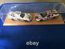 Oak Display Case Double 2 Car 1/24 Diecast Nascar Collector's Choice Case