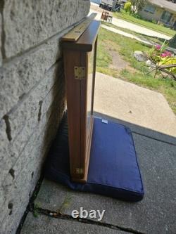 Oak Wood Golf Ball Display Case W / 81 Golf Balls 21 1/2 L x 25 1/2 High x 2 1/2