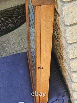 Oak Wood Golf Ball Display Case W / 81 Golf Balls 21 1/2 L x 25 1/2 High x 2 1/2