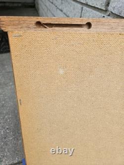 Oak Wood Golf Ball Display Case W / 81 Golf Balls 21 1/2 L x 25 1/2 High x 2 1/2