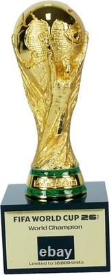 Official FIFA World Cup 2026 Trophy Replica Luxury Wood Display Case Limited Ed