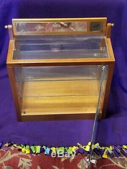 Optical Maui Jim Sunglasses Display Case Glass & Wood Very Nice