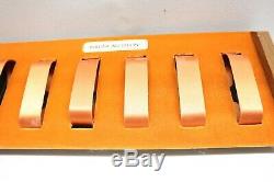 Orange 1960s Empty Vintage Bulova Accutron 6 Watch Display Presentation Case Box