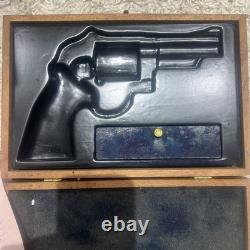 Orig Smith Wesson N frame Model 29 Wood Display Case Box with receipt