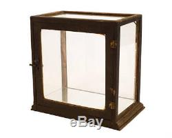 Original 1920's Wood & Glass Display Case Apothecary Cabinet Country Store