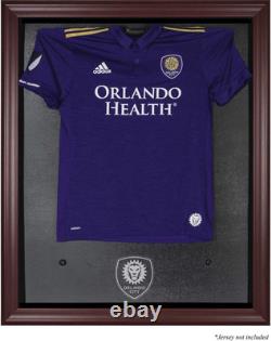 Orlando City SC Mahogany Framed Team Logo Jersey Display Case