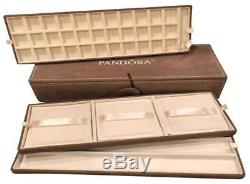 PANDORA 3 Tier SUEDE JEWELRY DISPLAY BOX NEW STORAGE TRAVEL RARE CASE LE USA