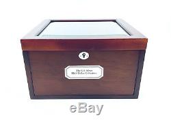 PCS Stamps & Coins Dated Coin Holder Locking Wood Display Case Box No Key