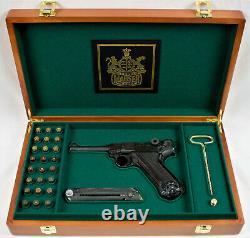 PISTOL GUN PRESENTATION CUSTOM DISPLAY CASE BOX for MAUSER LUGER P08 PARABELLUM
