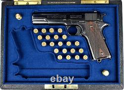 PISTOL GUN PRESENTATION CUSTOM DISPLAY CASE BOX for PAIR COLT m1911 Government