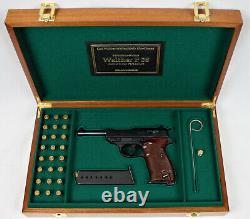 PISTOL GUN PRESENTATION CUSTOM DISPLAY CASE BOX for WALTHER P38 P1 9mm para