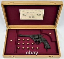 PISTOL GUN PRESENTATION CUSTOM DISPLAY CASE BOX for WEBLEY & SCOTT Mk IV cal. 38