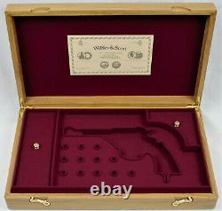 PISTOL GUN PRESENTATION CUSTOM DISPLAY CASE BOX for WEBLEY & SCOTT Mk IV cal. 38