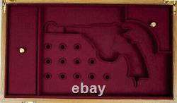 PISTOL GUN PRESENTATION CUSTOM DISPLAY CASE BOX for WEBLEY & SCOTT Mk IV cal. 38