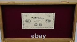 PISTOL GUN PRESENTATION CUSTOM DISPLAY CASE BOX for WEBLEY & SCOTT Mk IV cal. 38