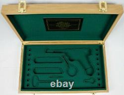 PISTOL PRESENTATION CUSTOM DISPLAY CASE BOX for LUGER P06 7,65mm 4 3/4 inch p08