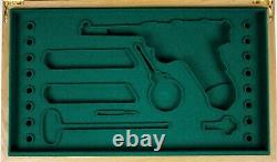 PISTOL PRESENTATION CUSTOM DISPLAY CASE BOX for LUGER P06 7,65mm 4 3/4 inch p08