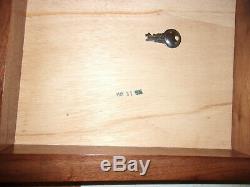 PISTOL Wood GLASS Case Pistol Display LOCKING 2 KEY Box 1996 BROWNING 1911 KNIFE
