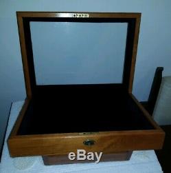 POLO RALPH LAUREN Wood/Glass EYEWEAR Countertop Display Case Eyeglasses